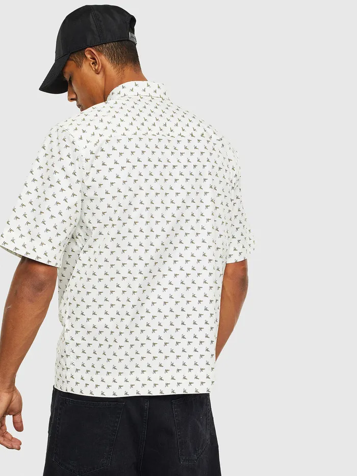 Diesel Shirts Mens SATWOODB White Popular