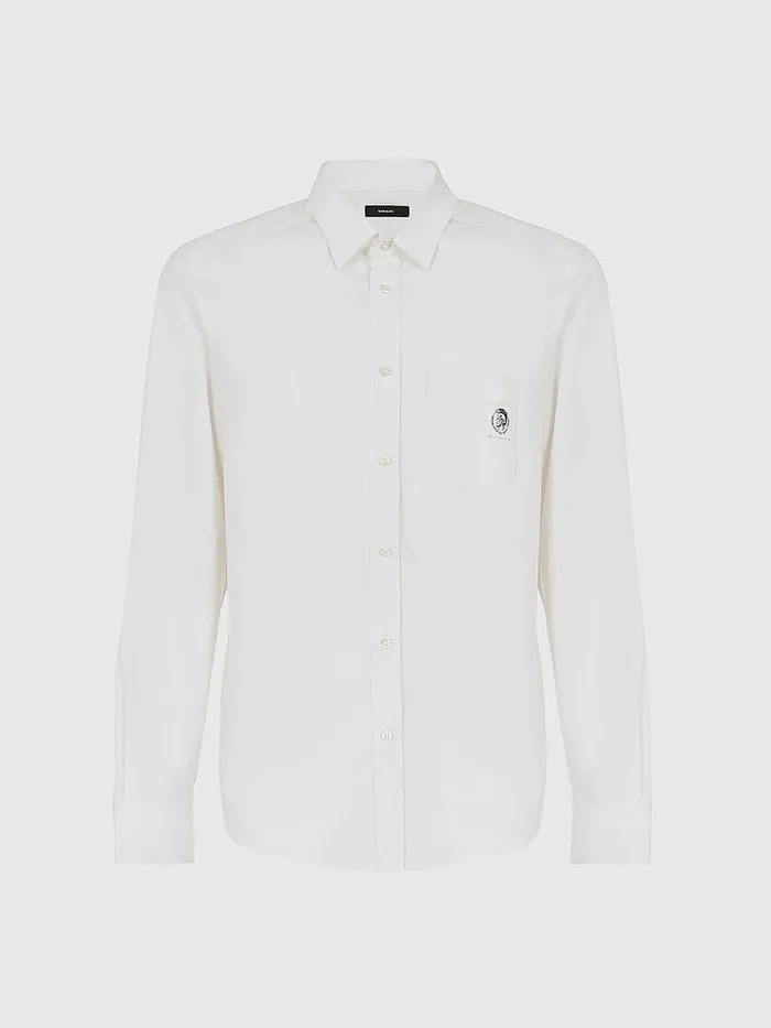 Diesel Shirts Mens SBILLPOCKET White Popular