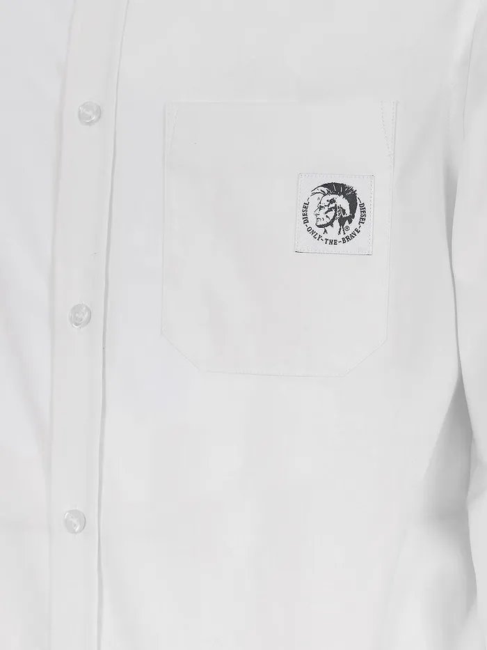 Diesel Shirts Mens SBILLPOCKET White Popular