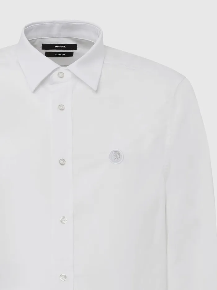 Diesel Shirts Mens SBILL White Gift for Friend