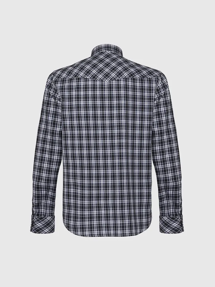 Diesel Shirts Mens SEASTLONGO BlackWhite Gift Ideas
