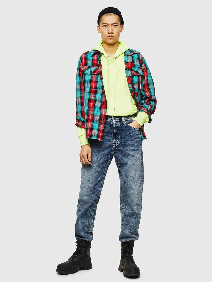 Diesel Shirts Mens SGERRYCHECK Red Online