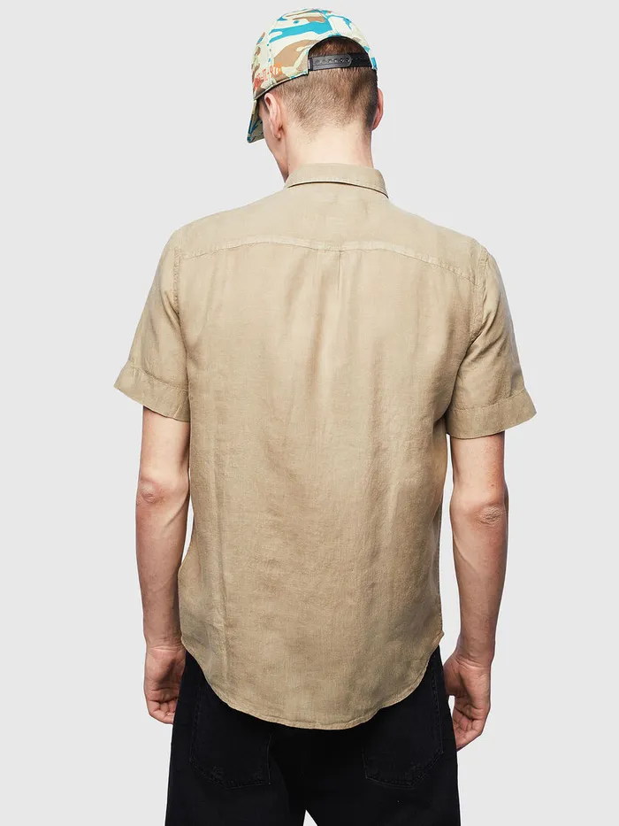 Diesel Shirts Mens SKIRUMAB Beige Near Me