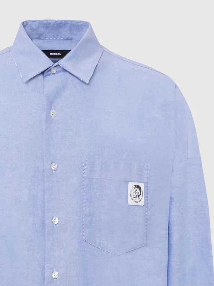 Diesel Shirts Mens SLOOMYA Light Blue Gift for Friend