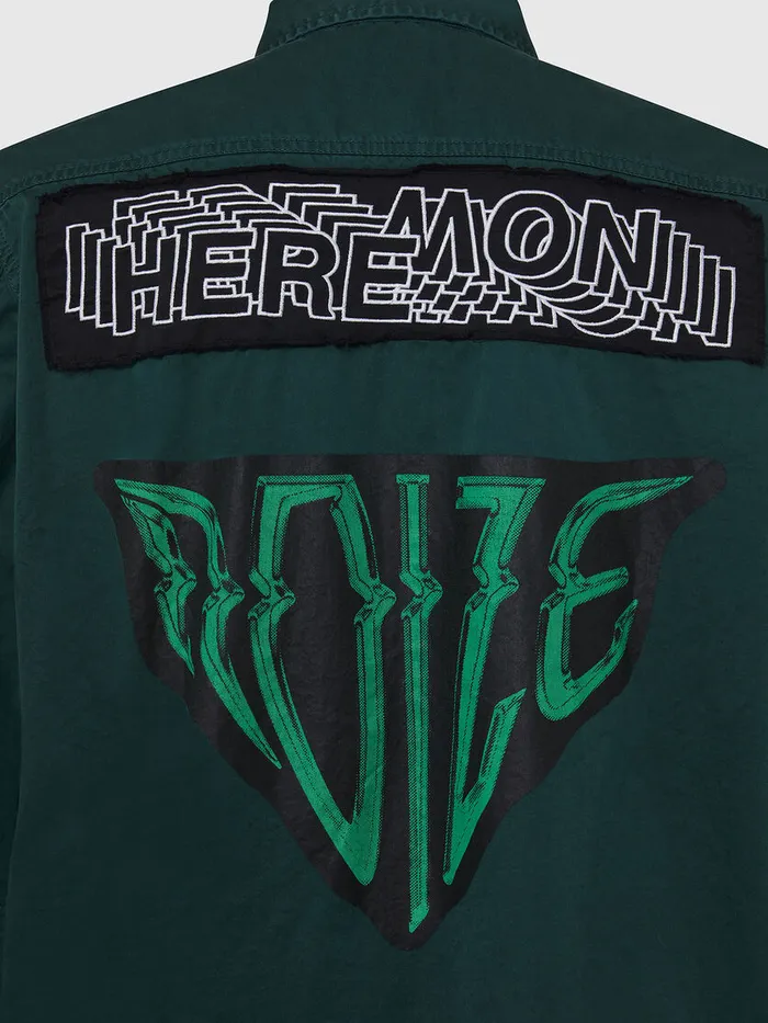 Diesel Shirts Mens SMARCUS Dark Green On Sale