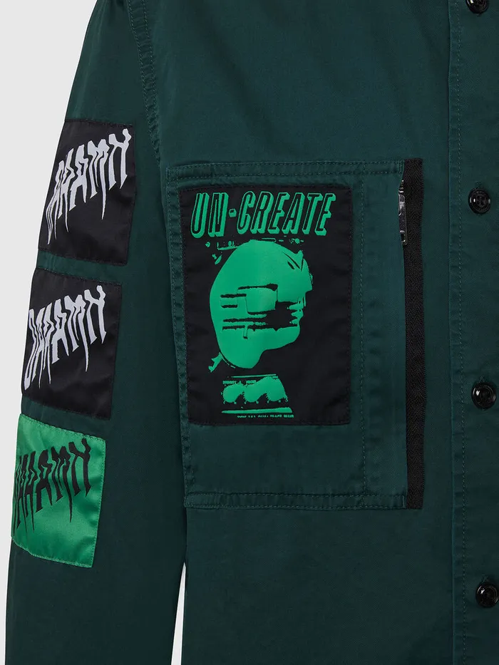 Diesel Shirts Mens SMARCUS Dark Green On Sale