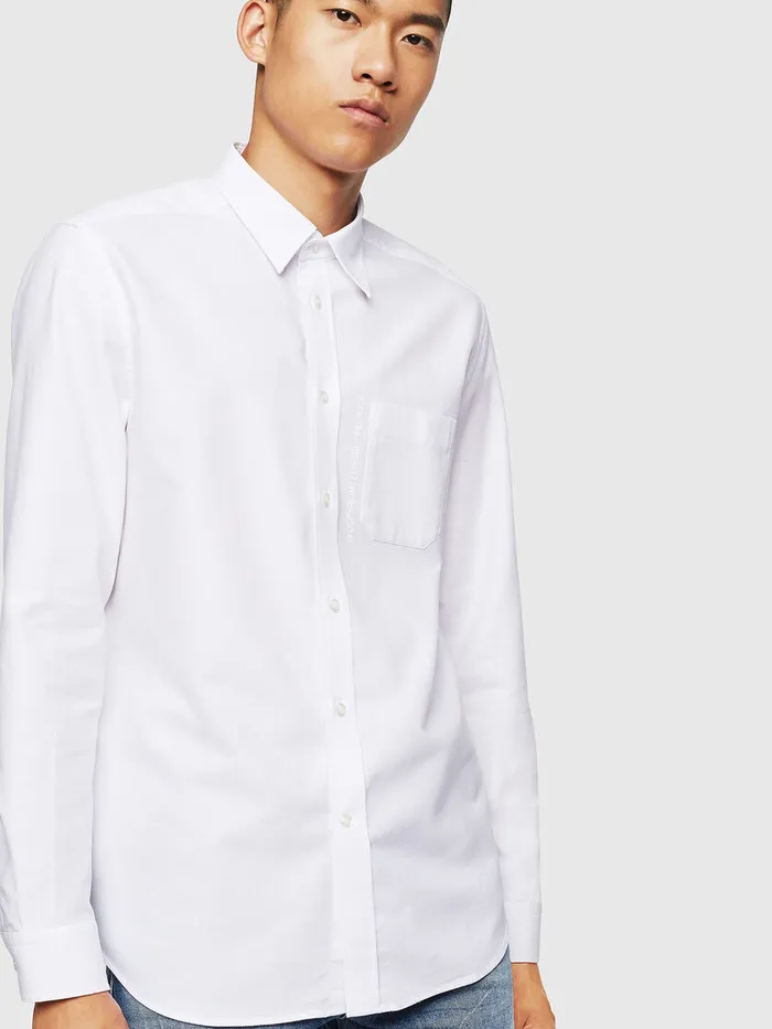 Diesel Shirts Mens SMOIRB1 White Popular