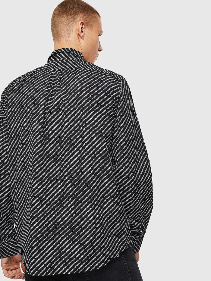Diesel Shirts Mens SPENNCOPY Black Popular