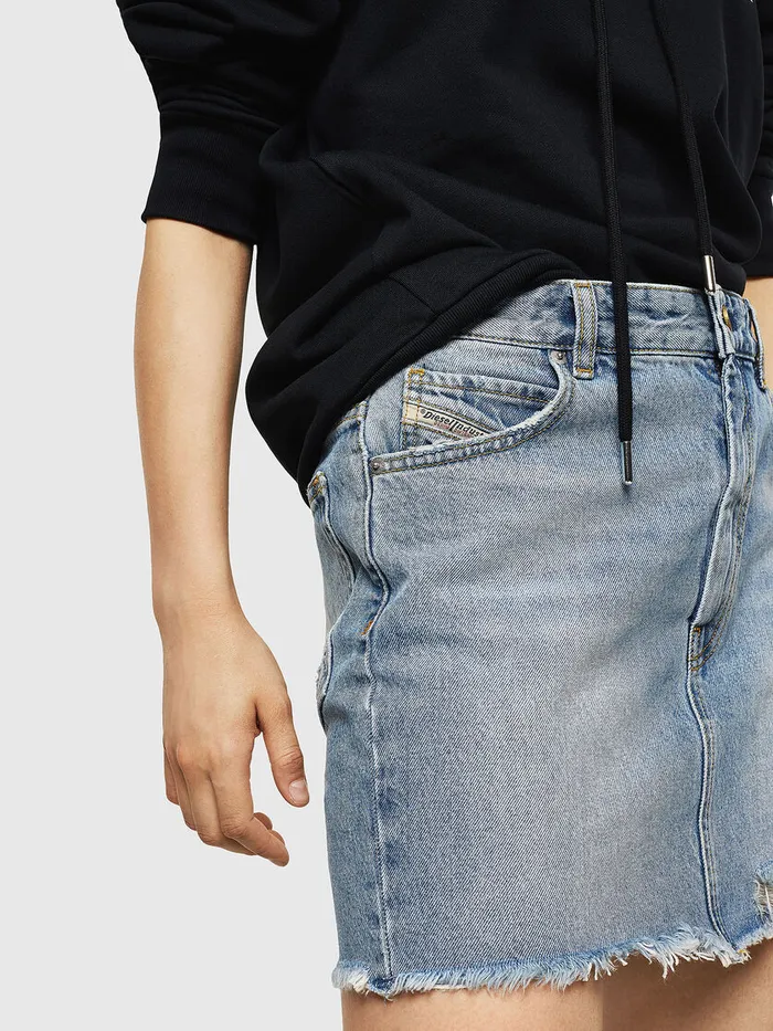 Diesel Shorts and Skirts Womens DEELLE Light Blue Cheap On Sale