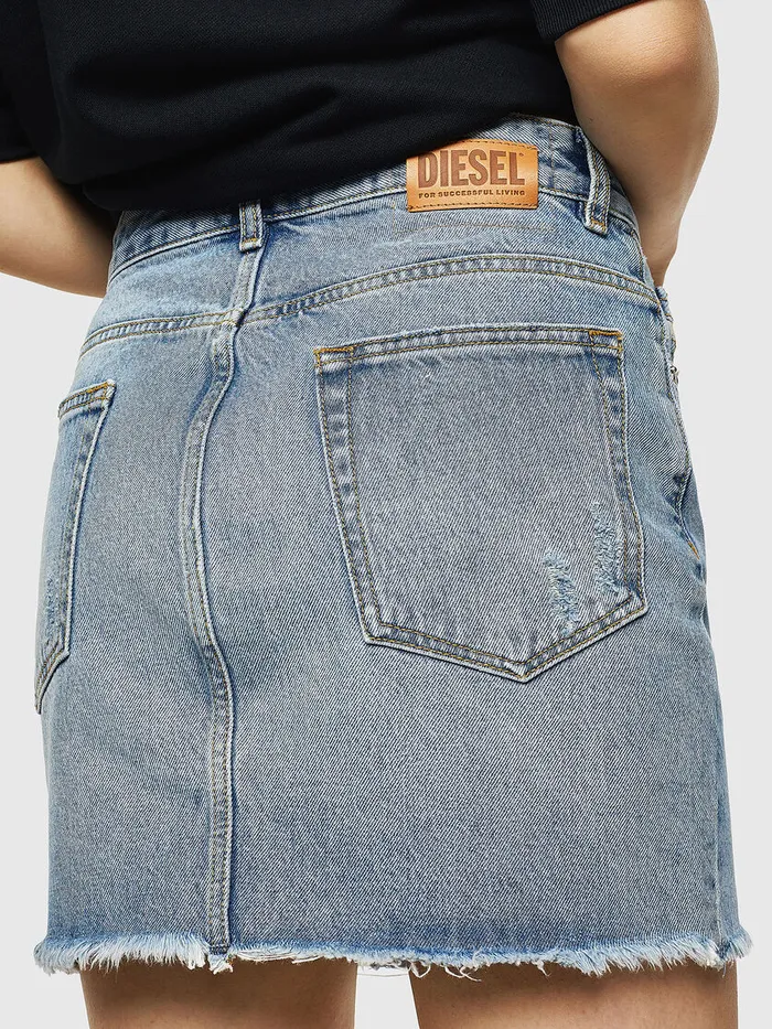 Diesel Shorts and Skirts Womens DEELLE Light Blue Cheap On Sale