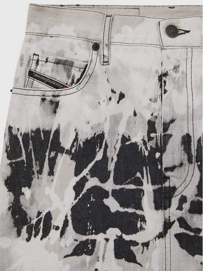 Diesel Shorts and Skirts Womens DEELLYOTSP BlackWhite Near Me