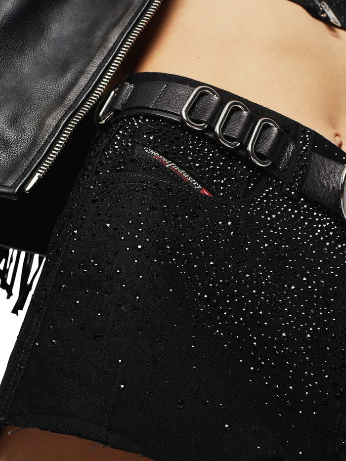 Diesel Shorts and Skirts Womens DEHIGWEISW Black Cheap On Sale