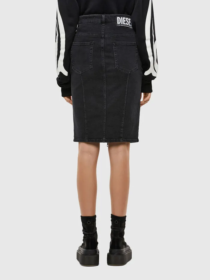 Diesel Shorts and Skirts Womens DEPENCILZIP Black Popular