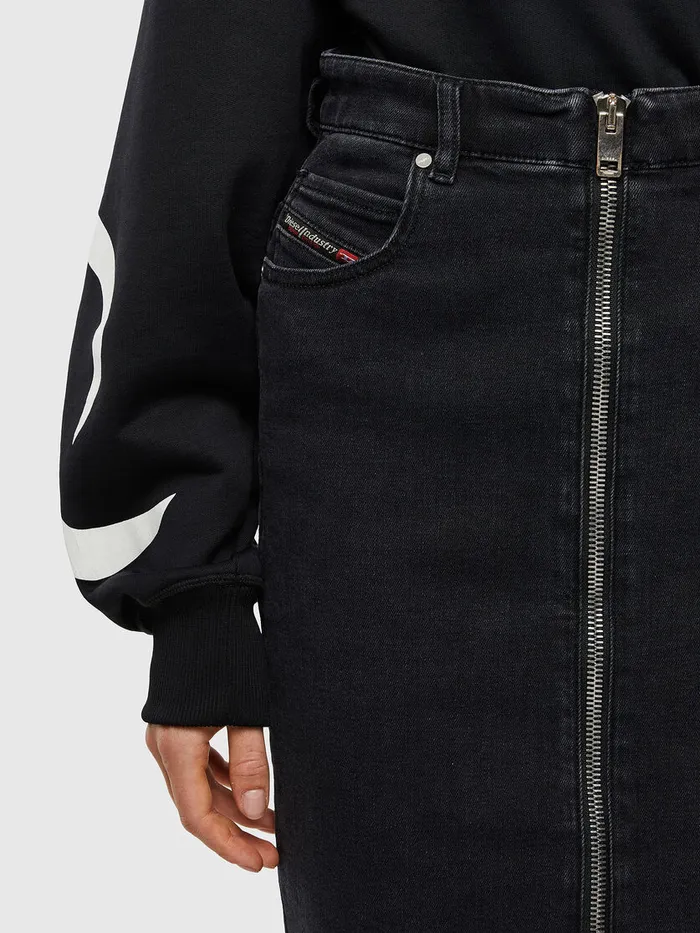 Diesel Shorts and Skirts Womens DEPENCILZIP Black Popular
