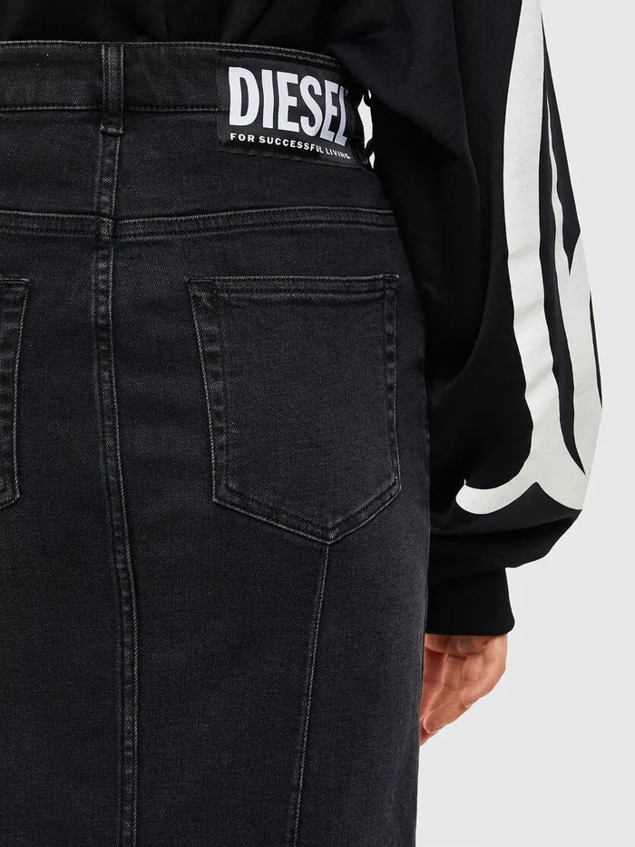 Diesel Shorts and Skirts Womens DEPENCILZIP Black Popular