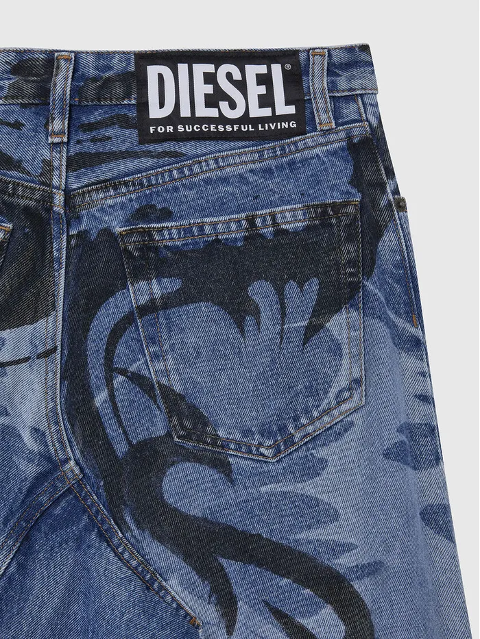 Diesel Shorts and Skirts Womens DESPIZ Light Blue Gift for Friend