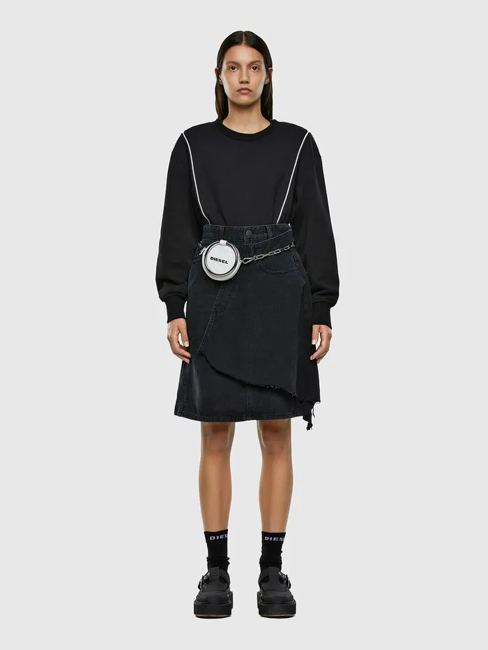 Diesel Shorts and Skirts Womens DETOBY Black Gift Ideas