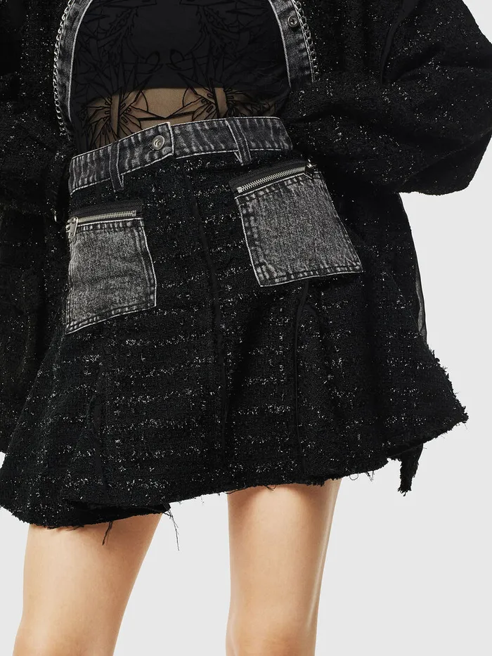 Diesel Shorts and Skirts Womens ONYELA Black Gift for Friend