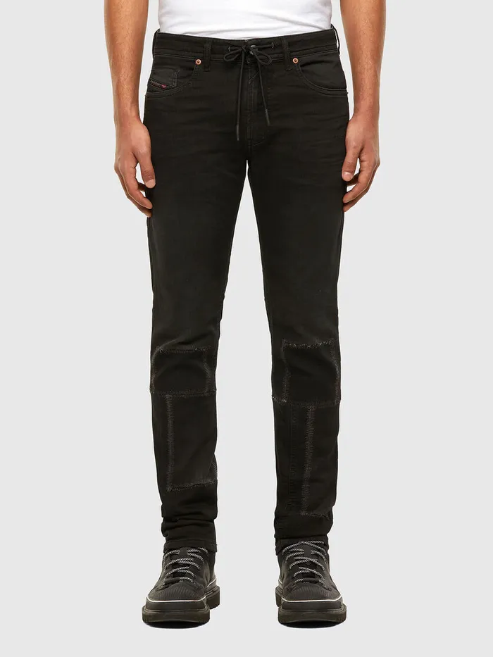 Diesel Slim Mens Thommer JoggJeans 009IC BlackDark grey Gift for Friend