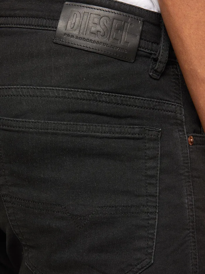Diesel Slim Mens Thommer JoggJeans 009IC BlackDark grey Gift for Friend
