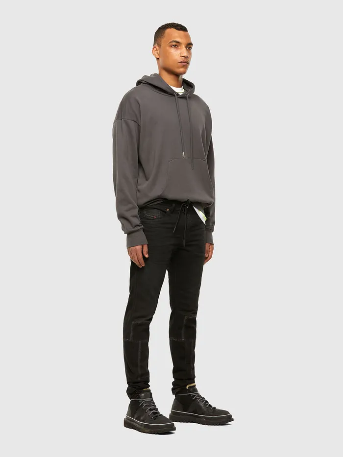 Diesel Slim Mens Thommer JoggJeans 009IC BlackDark grey Gift for Friend