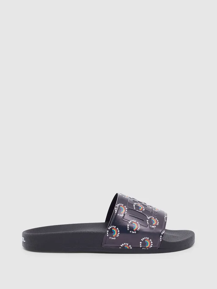 Diesel Slippers Mens SAVALLA Black Cheap On Sale