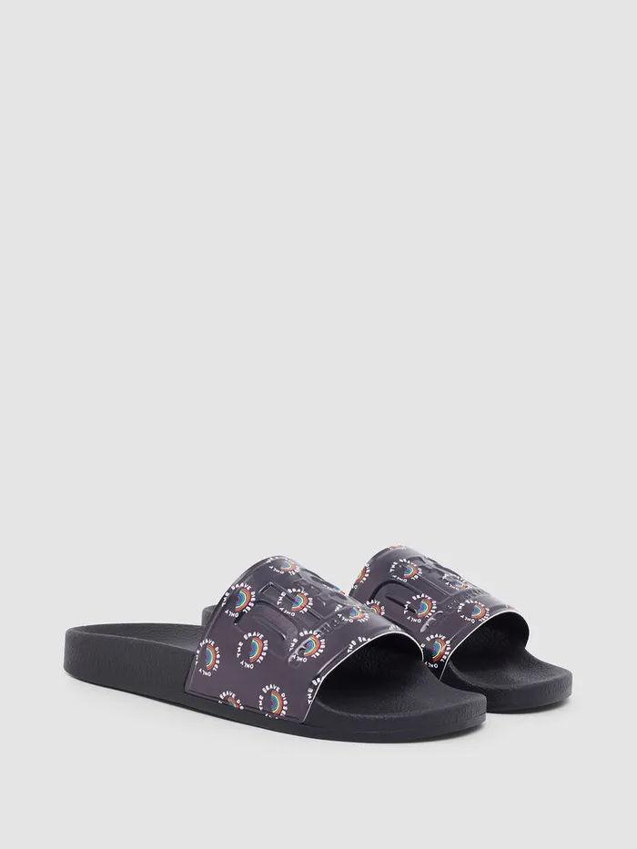 Diesel Slippers Mens SAVALLA Black Cheap On Sale