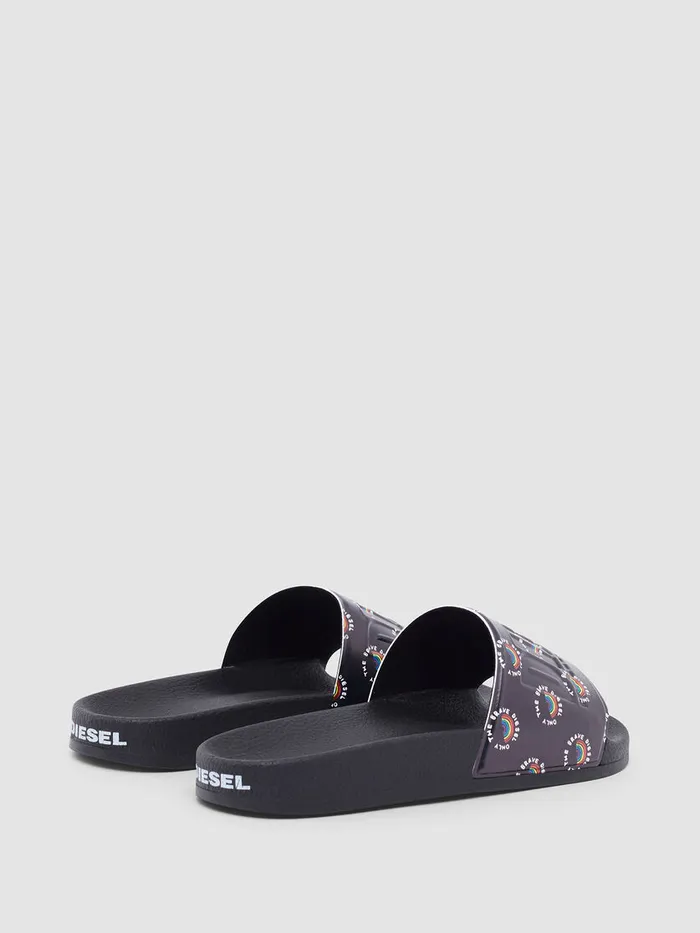 Diesel Slippers Mens SAVALLA Black Cheap On Sale