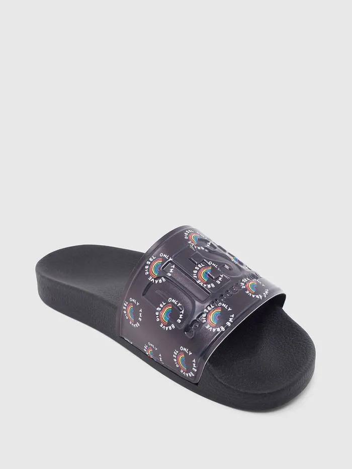 Diesel Slippers Mens SAVALLA Black Cheap On Sale