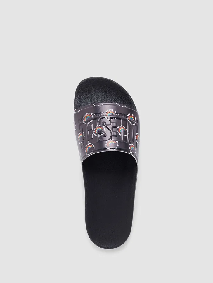 Diesel Slippers Mens SAVALLA Black Cheap On Sale