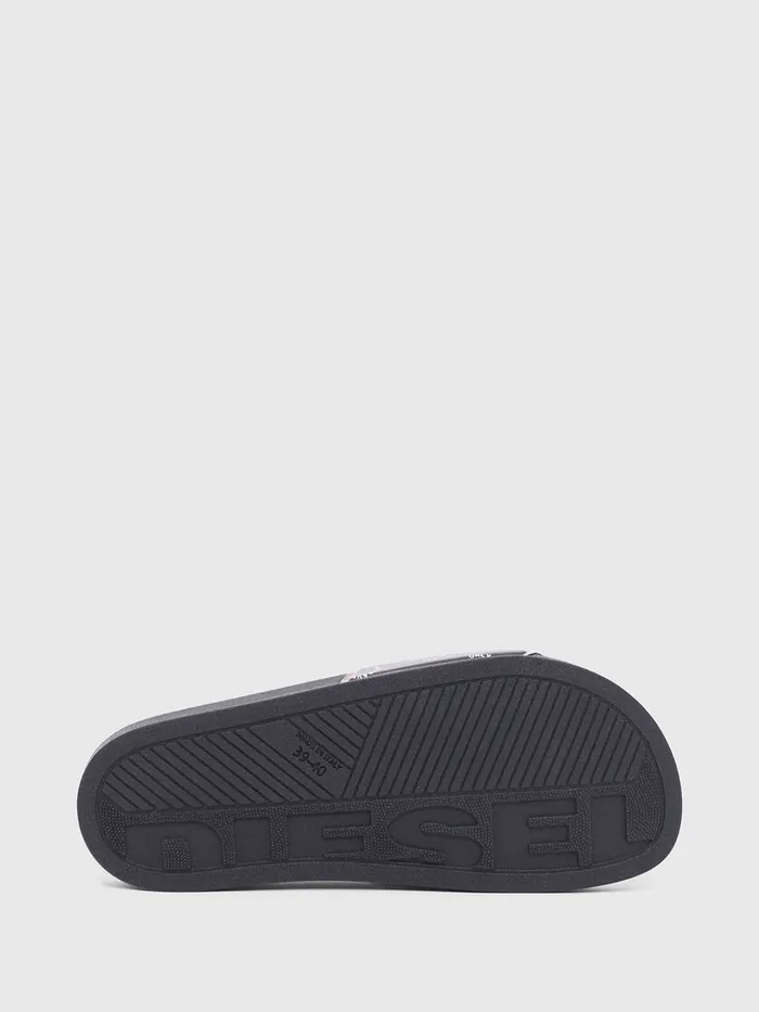 Diesel Slippers Womens SAVALLA W Black Cheap On Sale