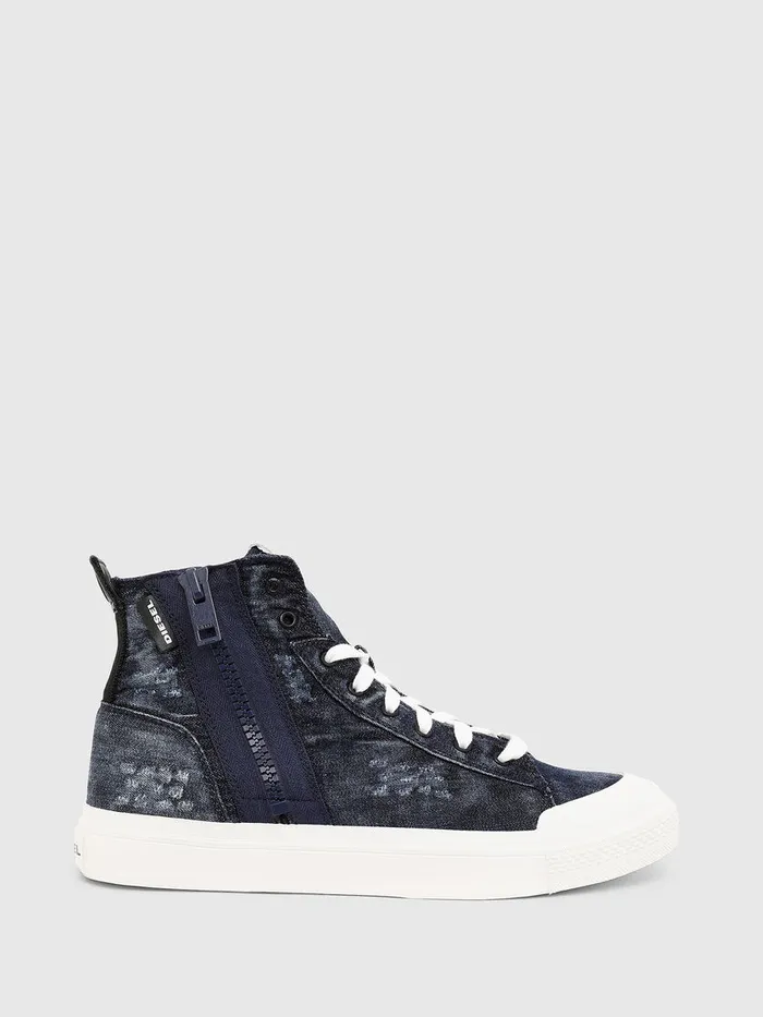Diesel Sneakers Mens SASTICO MID ZIP Blue Gift Ideas