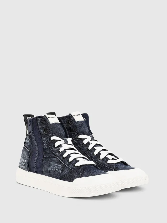 Diesel Sneakers Mens SASTICO MID ZIP Blue Gift Ideas