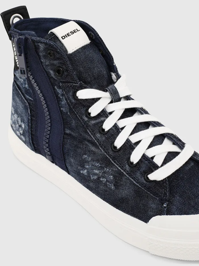 Diesel Sneakers Mens SASTICO MID ZIP Blue Gift Ideas
