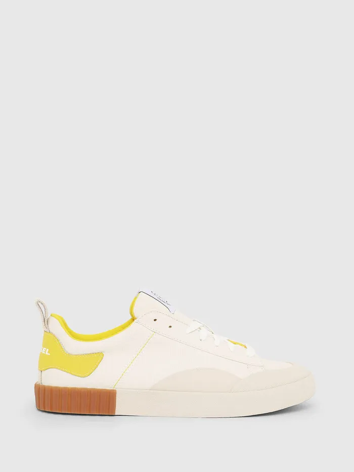 Diesel Sneakers Mens SBULLY LC WhiteYellow Gift for Friend