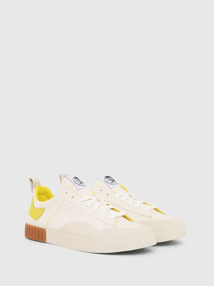 Diesel Sneakers Mens SBULLY LC WhiteYellow Gift for Friend
