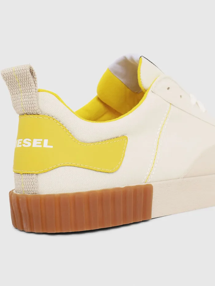 Diesel Sneakers Mens SBULLY LC WhiteYellow Gift for Friend