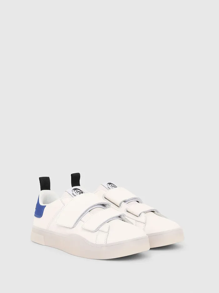 Diesel Sneakers Mens SCLEVER LOW STRAP WhiteBlue Casaul