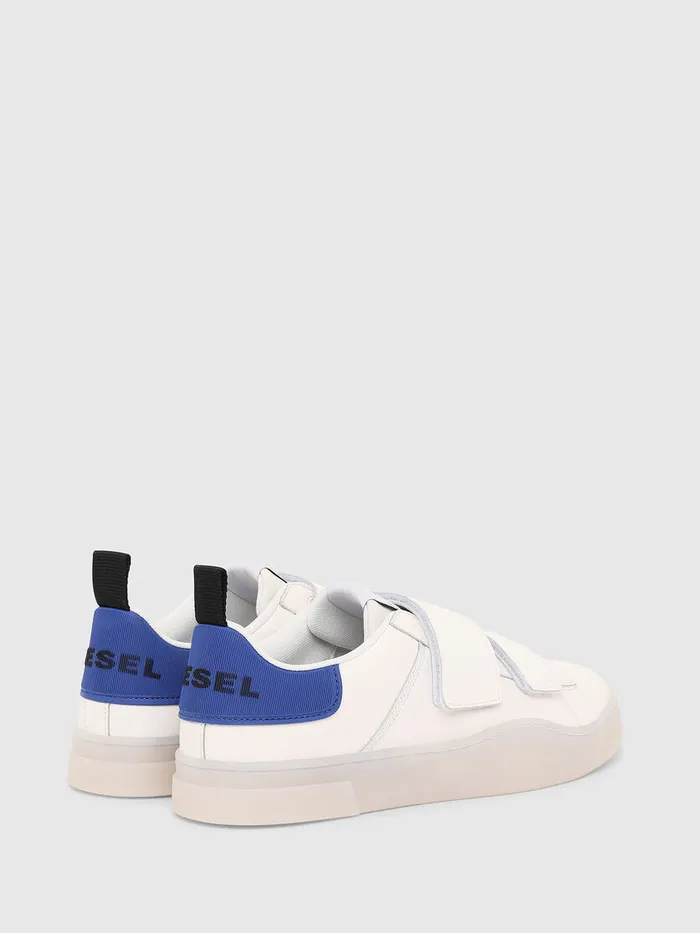 Diesel Sneakers Mens SCLEVER LOW STRAP WhiteBlue Casaul