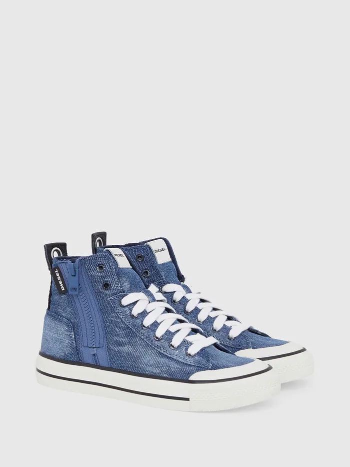 Diesel Sneakers Womens SASTICO MID ZIP W Blue Jeans Gift 4 You