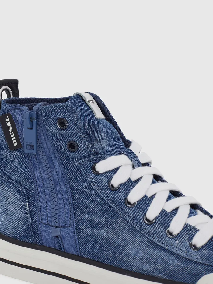 Diesel Sneakers Womens SASTICO MID ZIP W Blue Jeans Gift 4 You