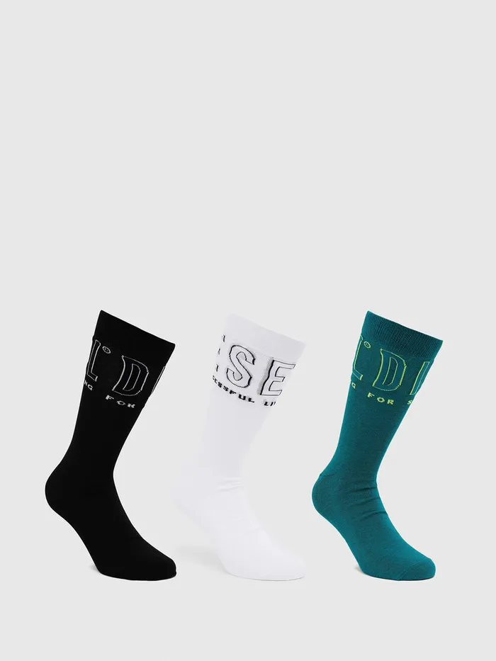 Diesel Socks Mens SKMHERMINETHREEPAC Multicolor Popular