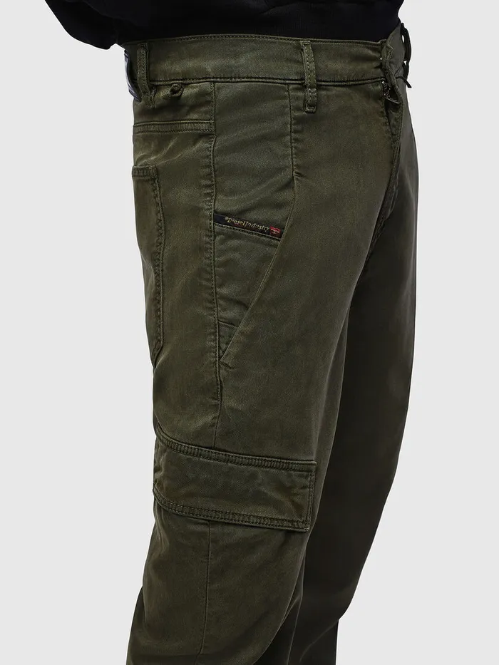 Diesel Straight Mens DKrett JoggJeans 069LX Military Green Gift for Friend
