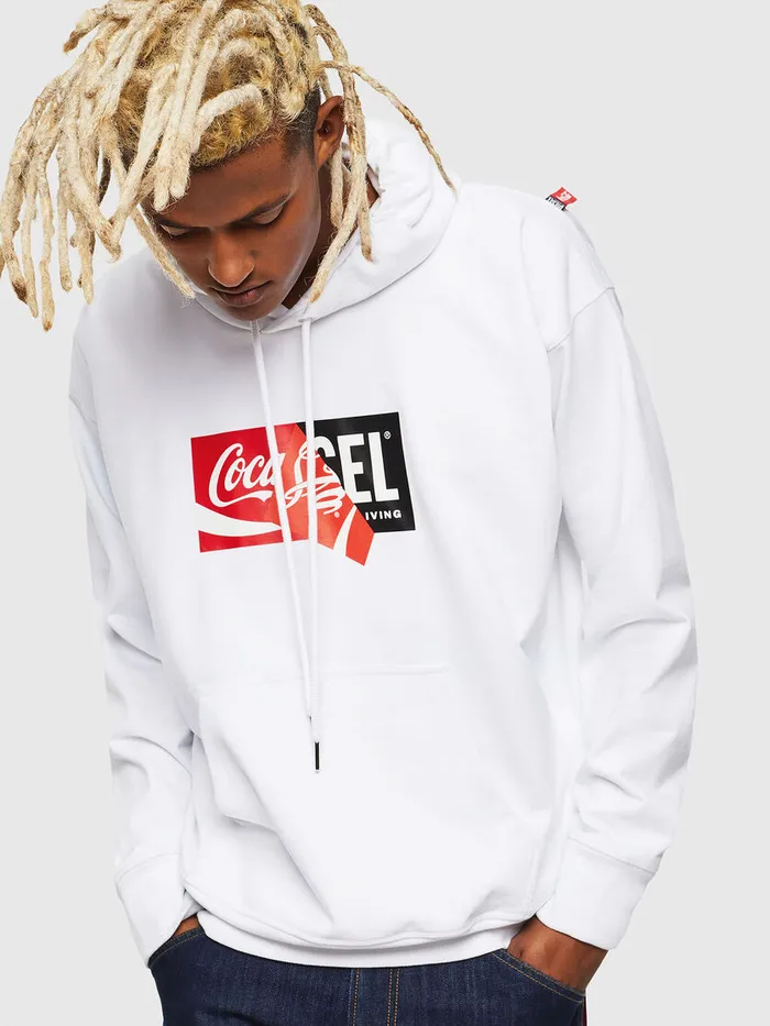 Diesel Sweaters Mens CCSALBYCOLA White Gift for Friend