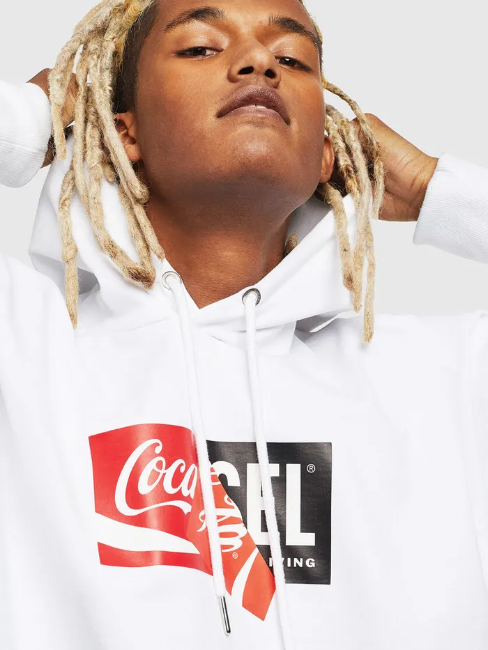Diesel Sweaters Mens CCSALBYCOLA White Gift for Friend