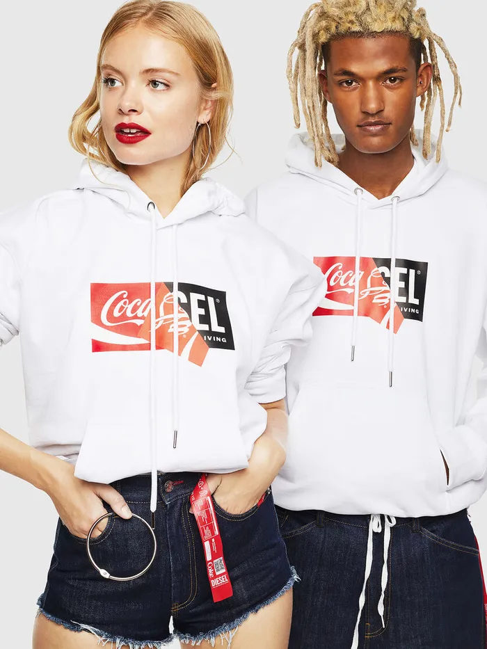 Diesel Sweaters Mens CCSALBYCOLA White Gift for Friend