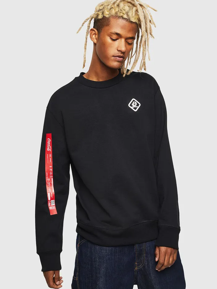 Diesel Sweaters Mens CCSBAYCOLA Black Popular