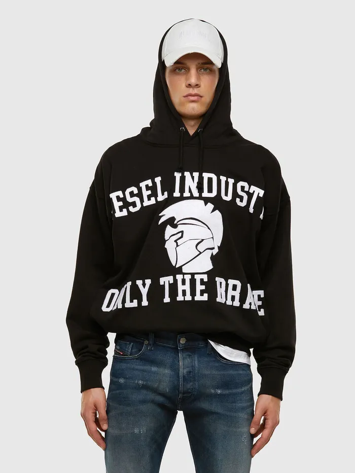 Diesel Sweaters Mens SALBYX1 Black Online