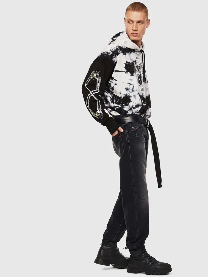 Diesel Sweaters Mens SALBYY BlackWhite Online