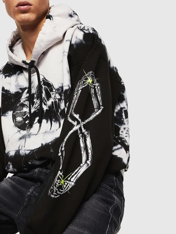 Diesel Sweaters Mens SALBYY BlackWhite Online